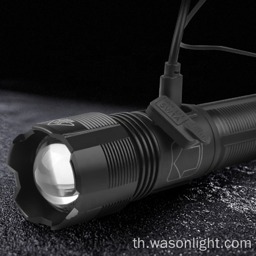 ผู้ขายที่ดีที่สุด Lumens High Lumens Handy Compact Outdoor Waterproof USB-C rechargeable Flashlight 5 โหมดมือถือ XHP50 TORCH